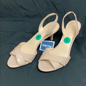 Calvin Klein Nude Peep Toe Pumps